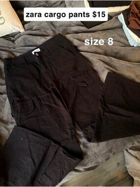 zara cargo pants size 8